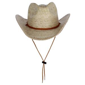 CTM Unisex Cabo Straw Cowboy Hat with Shapeable Brim